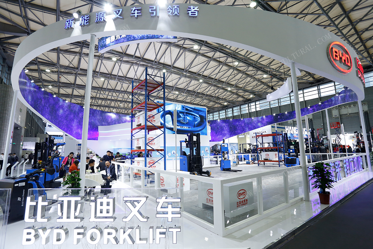 上海物流展展臺布展圖 上海物流展展臺布展圖