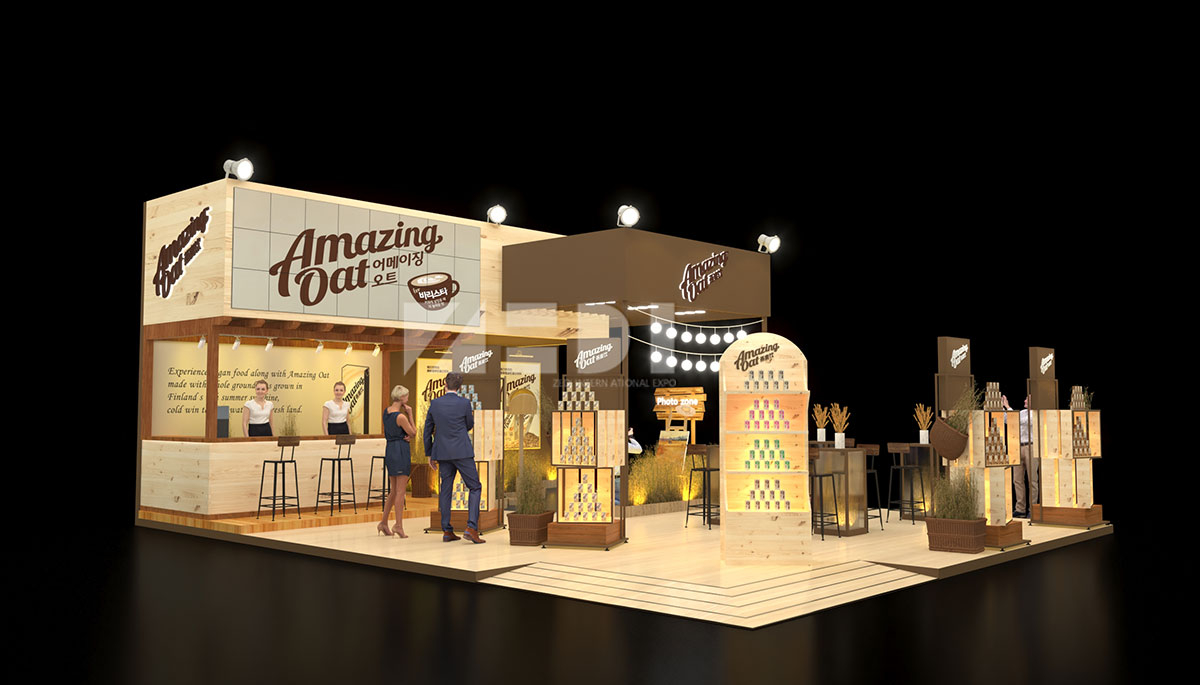 餐飲展臺設計效果圖 餐飲展臺設計效果圖